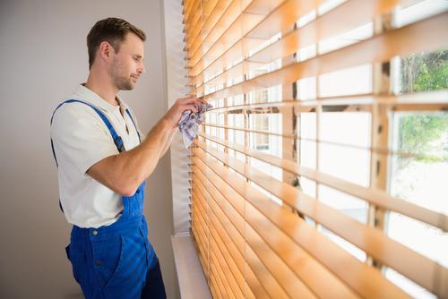 How do professional cleaners clean blinds